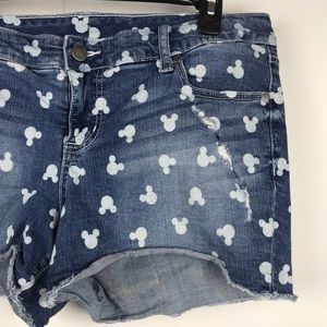 womens disney denim shorts